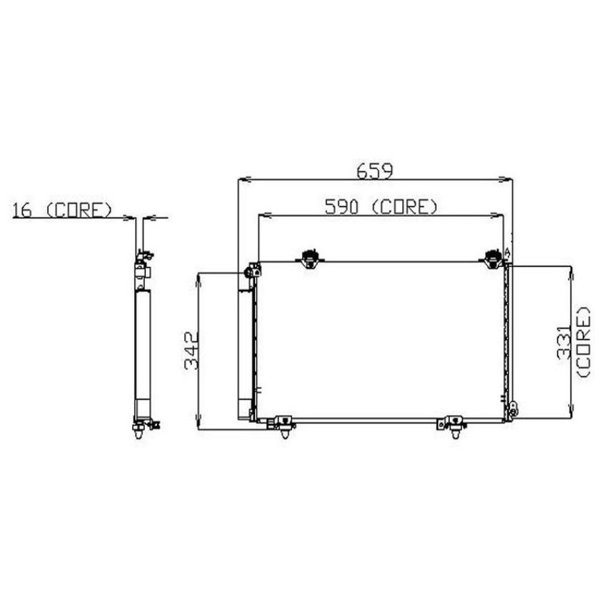 Denso 477-0570 Air Conditioning Condenser