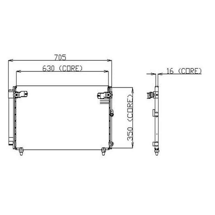 Denso 477-0573 Air Conditioning Condenser