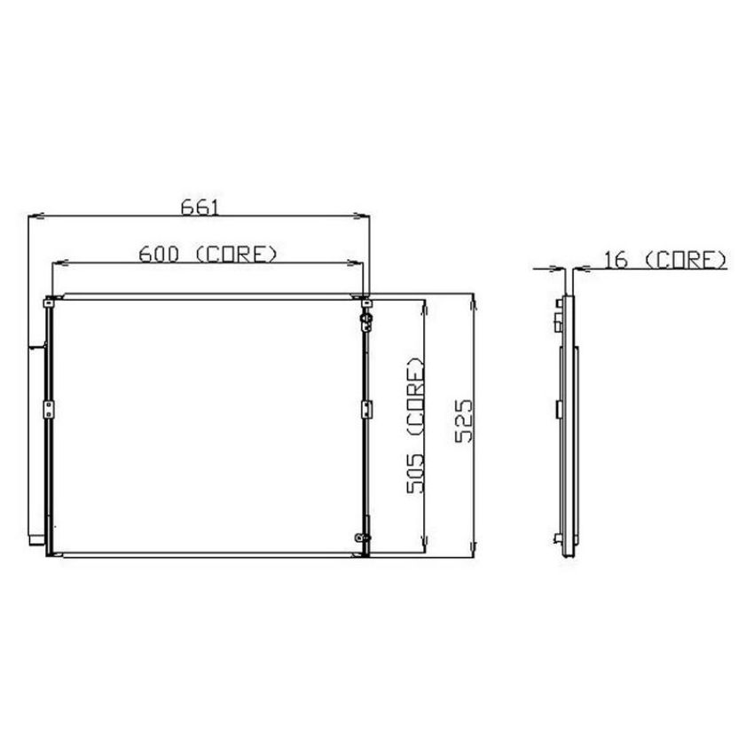 Denso 477-0580 Air Conditioning Condenser