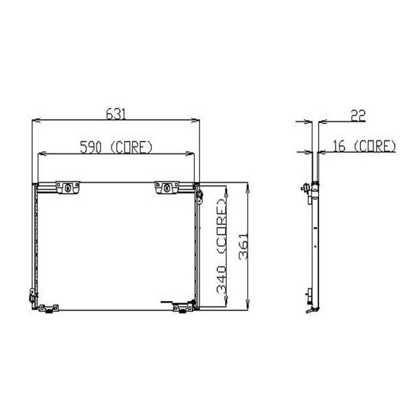 Denso 477-0582 Air Conditioning Condenser