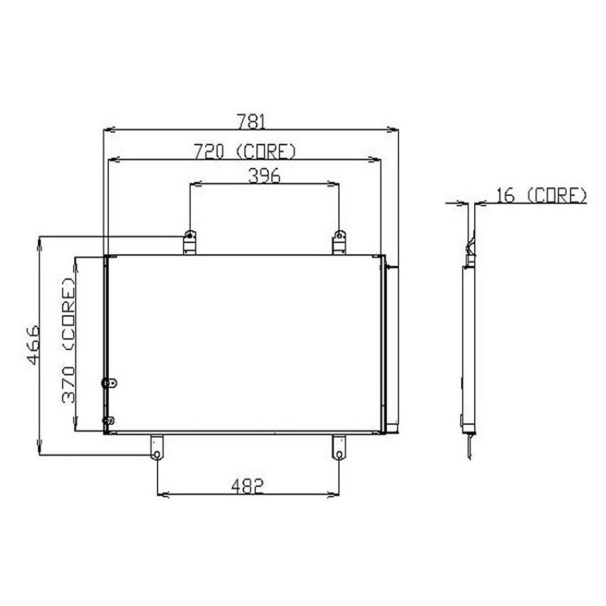 Denso 477-0583 Air Conditioning Condenser