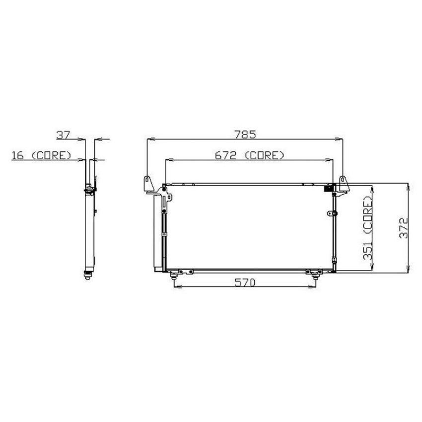 Denso 477-0586 Air Conditioning Condenser