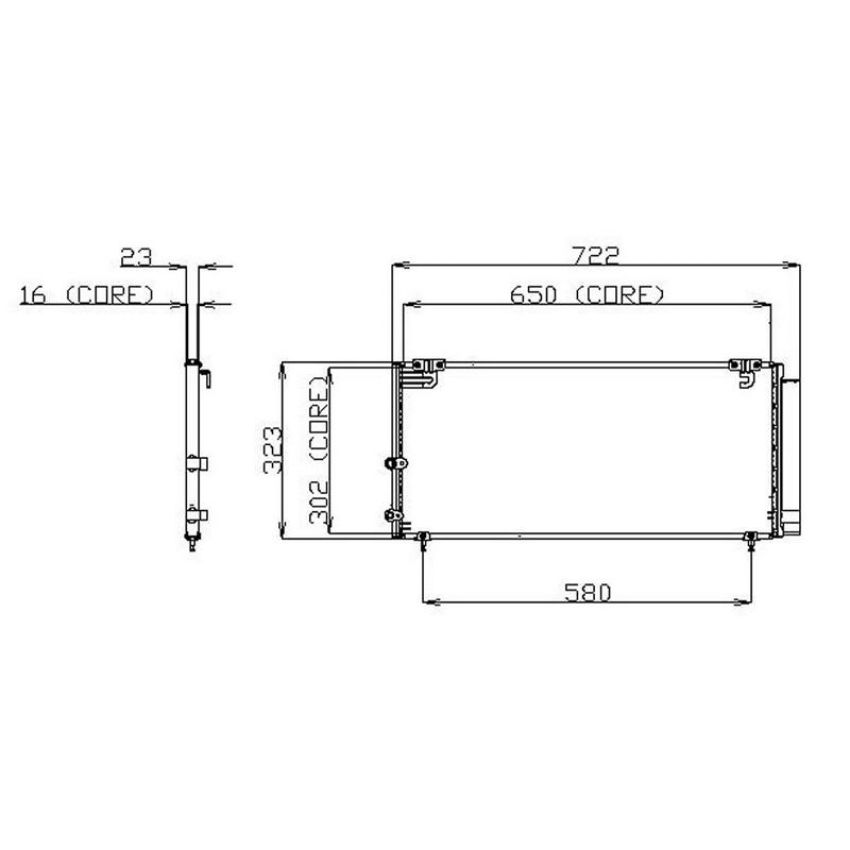 Denso 477-0587 Air Conditioning Condenser