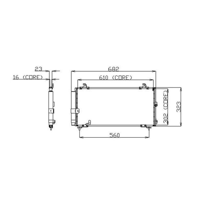 Denso 477-0595 Air Conditioning Condenser