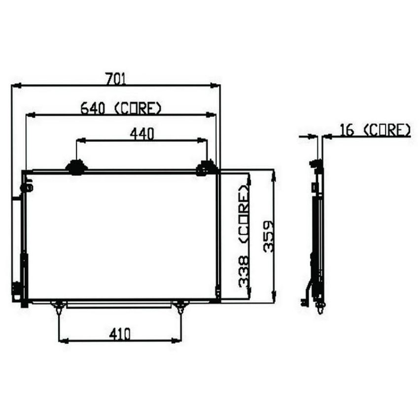 Denso 477-0597 Air Conditioning Condenser