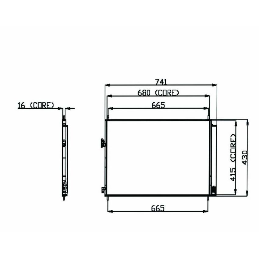 Denso 477-0600 Air Conditioning Condenser