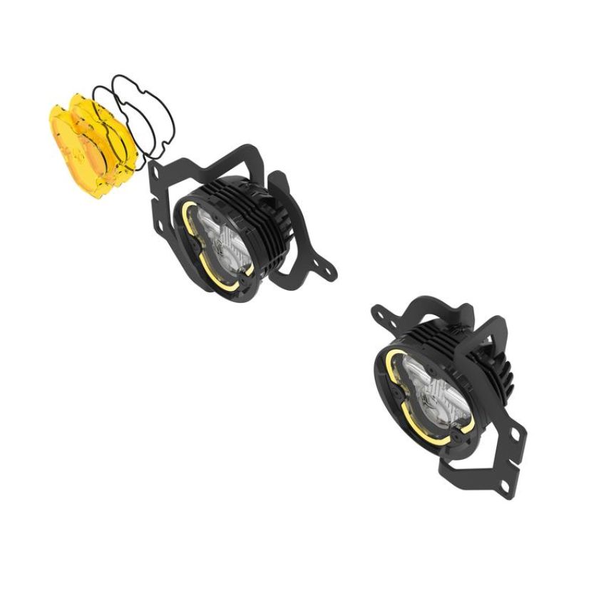 KC HiLiTES 97148 FLEX ERA 3 LED DM SAE Fog 2-Lt Mstr Kt - 18-24 Jeep Wrangler JL/Gladiator JT