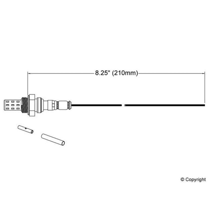 Walker Products 250-21000 Walker Products 250-21000 Oxygen Sensor 1-W Universal Narrow-Band