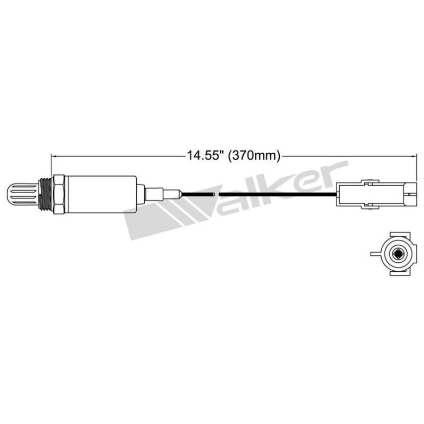 Walker Products 250-21001 Walker Products 250-21001 Oxygen Sensor 1-W Direct Fit Narrow-Band