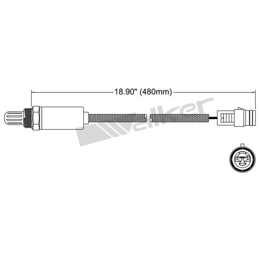 Walker Products 250-21009 Walker Products 250-21009 Oxygen Sensor 1-W Direct Fit Narrow-Band