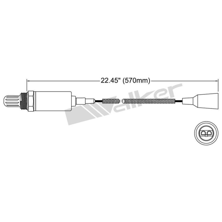 Walker Products 250-21011 Walker Products 250-21011 Oxygen Sensor 1-W Direct Fit Narrow-Band