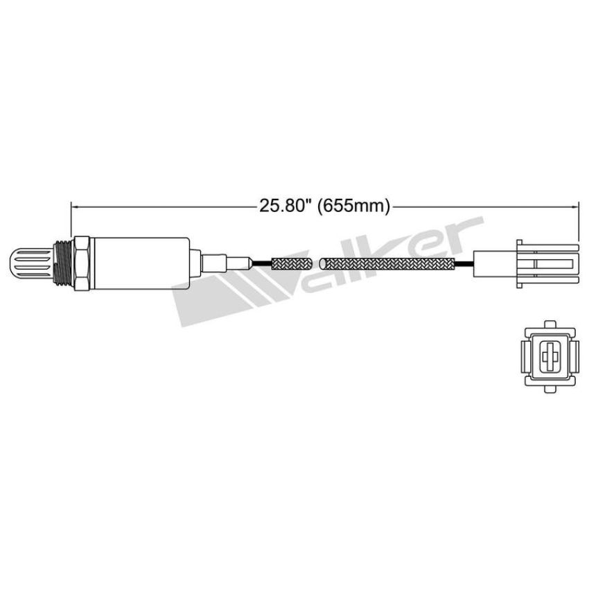 Walker Products 250-21012 Walker Products 250-21012 Oxygen Sensor 1-W Direct Fit Narrow-Band