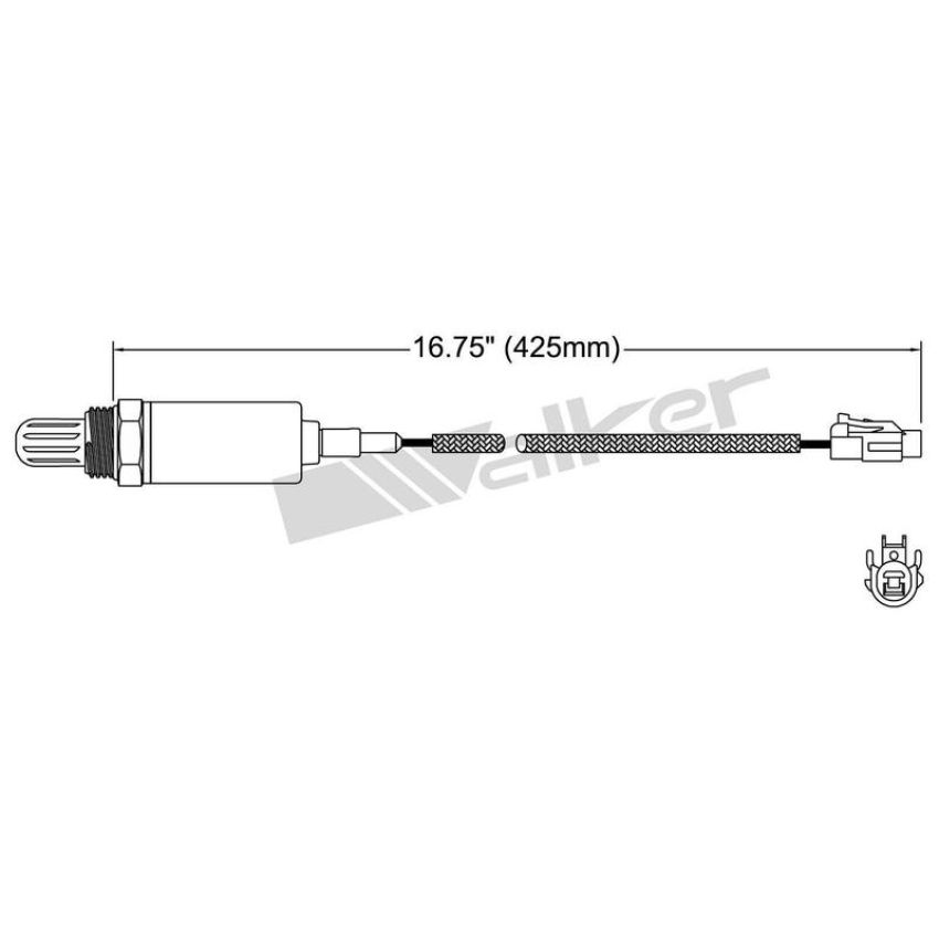 Walker Products 250-21016 Walker Products 250-21016 Oxygen Sensor 1-W Direct Fit Narrow-Band