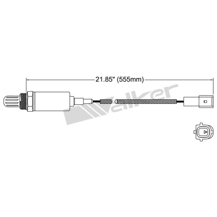Walker Products 250-21020 Walker Products 250-21020 Oxygen Sensor 1-W Direct Fit Narrow-Band