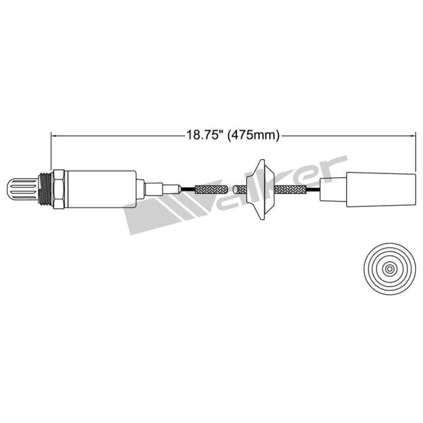 Walker Products 250-21023 Walker Products 250-21023 Oxygen Sensor 1-W Direct Fit Narrow-Band