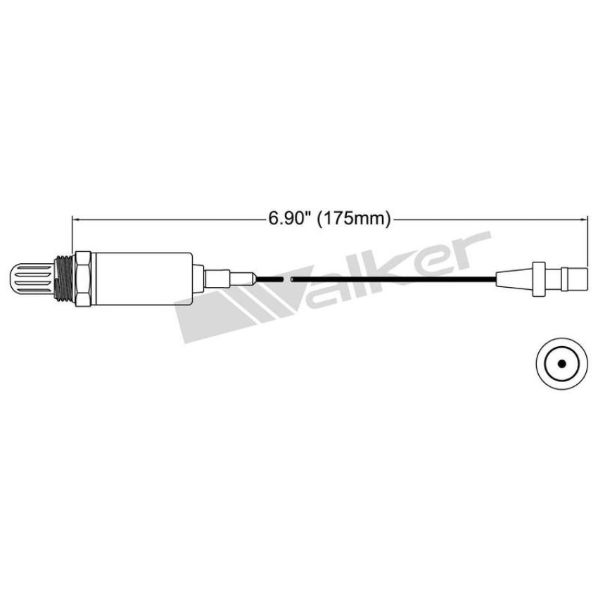 Walker Products 250-21025 Walker Products 250-21025 Oxygen Sensor 1-W Direct Fit Narrow-Band