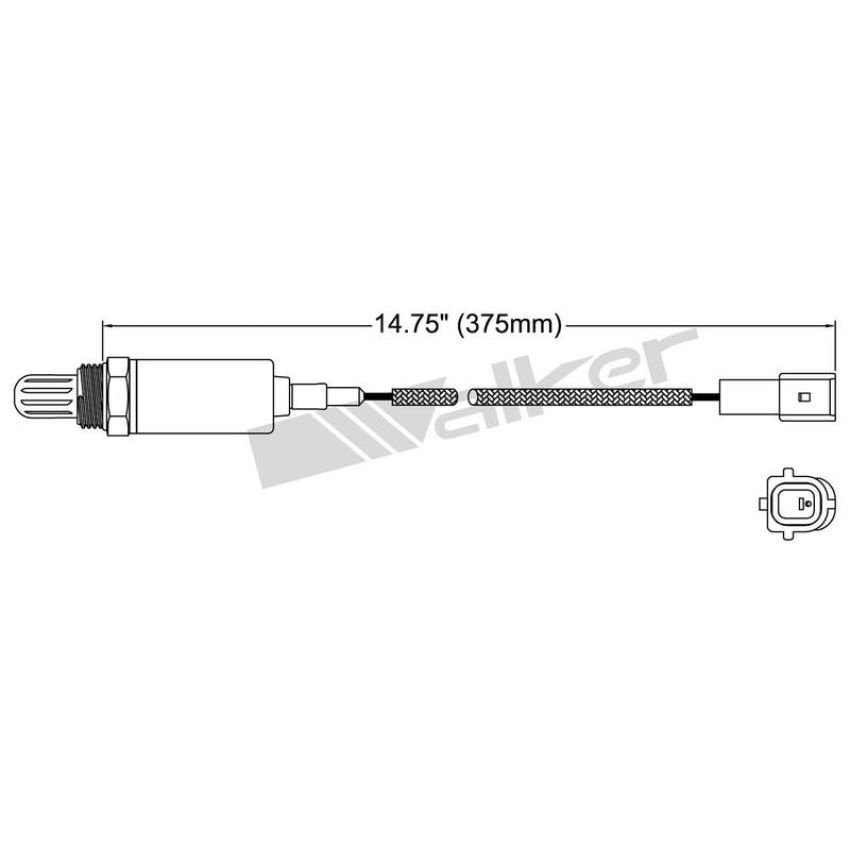 Walker Products 250-21026 Walker Products 250-21026 Oxygen Sensor 1-W Direct Fit Narrow-Band