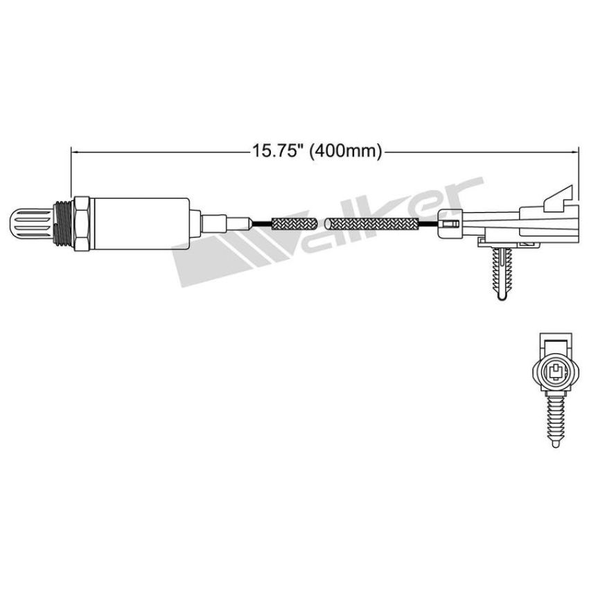 Walker Products 250-21028 Walker Products 250-21028 Oxygen Sensor 1-W Direct Fit Narrow-Band