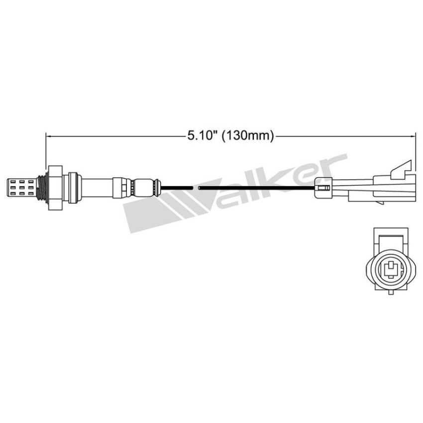 Walker Products 250-21029 Walker Products 250-21029 Oxygen Sensor 1-W Direct Fit Narrow-Band