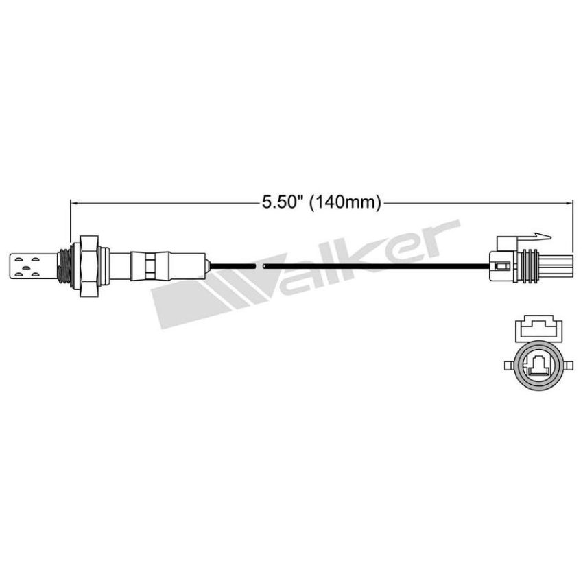 Walker Products 250-21030 Walker Products 250-21030 Oxygen Sensor 1-W Direct Fit Narrow-Band