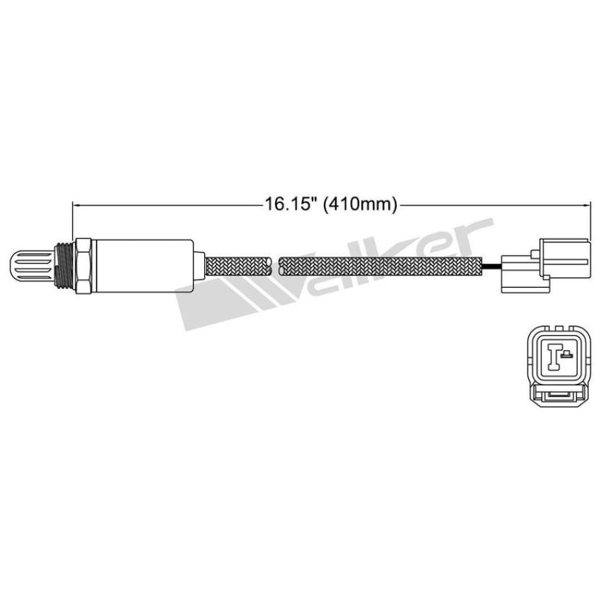 Walker Products 250-21031 Walker Products 250-21031 Oxygen Sensor 1-W Direct Fit Narrow-Band