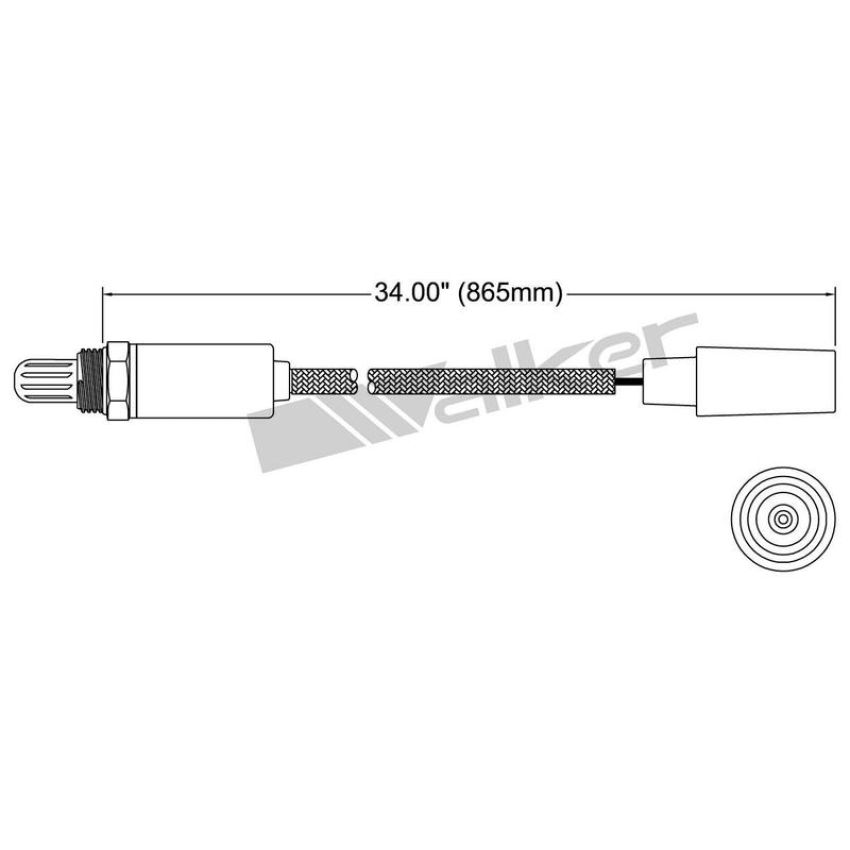 Walker Products 250-21036 Walker Products 250-21036 Oxygen Sensor 1-W Direct Fit Narrow-Band