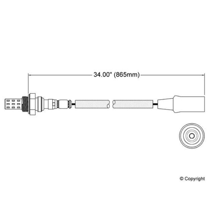 Walker Products 250-21036 Walker Products 250-21036 Oxygen Sensor 1-W Direct Fit Narrow-Band