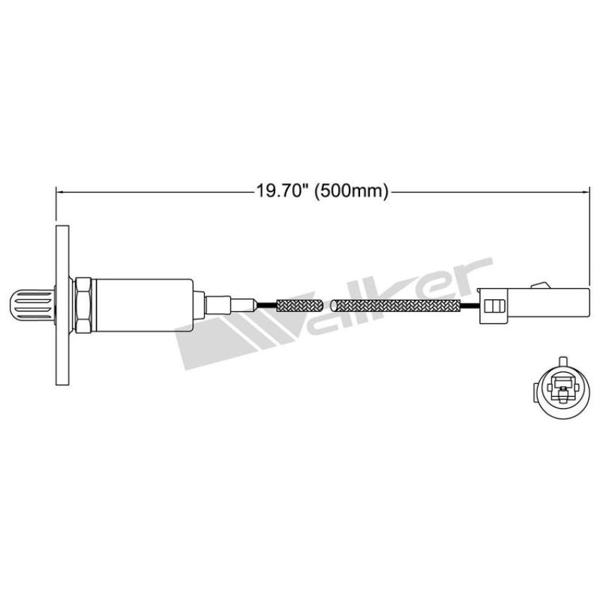 Walker Products 250-21060 Walker Products 250-21060 Oxygen Sensor 1-W Direct Fit W/Flange