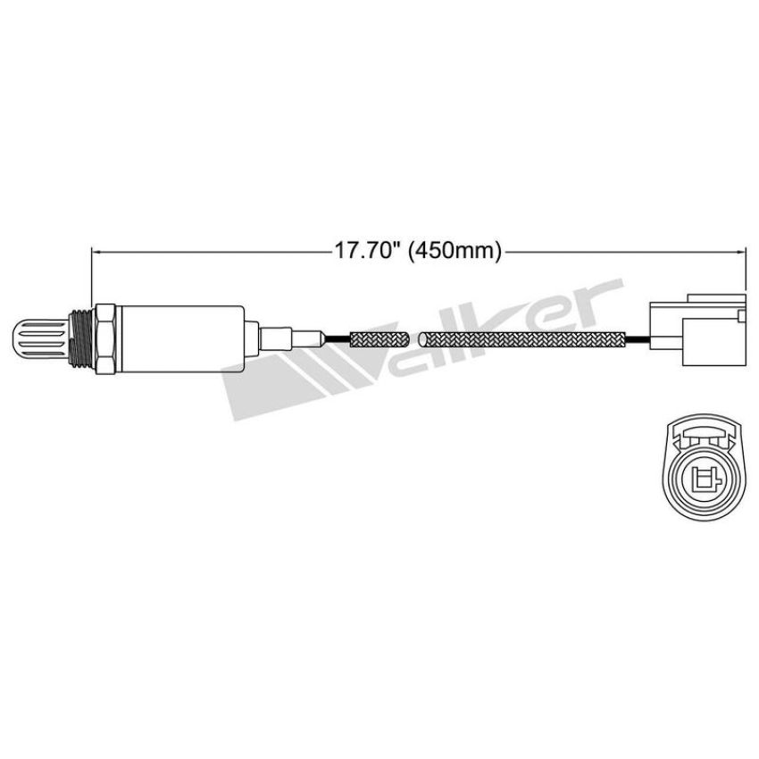 Walker Products 250-21061 Walker Products 250-21061 Oxygen Sensor 1-W Direct Fit Narrow-Band