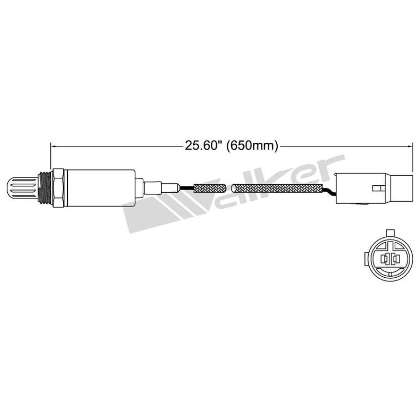 Walker Products 250-21062 Walker Products 250-21062 Oxygen Sensor 1-W Direct Fit Narrow-Band