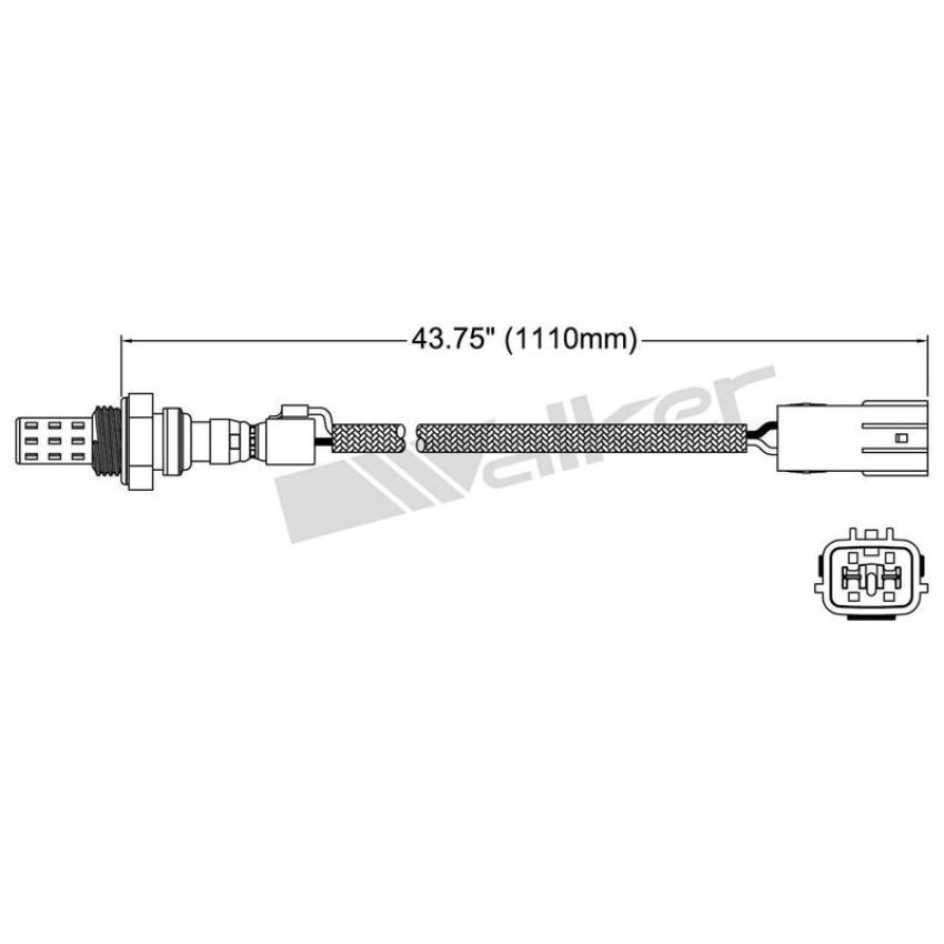 Walker Products 250-22006 Walker Products 250-22006 Oxygen Sensor 2-W Direct Fit Narrow-Band