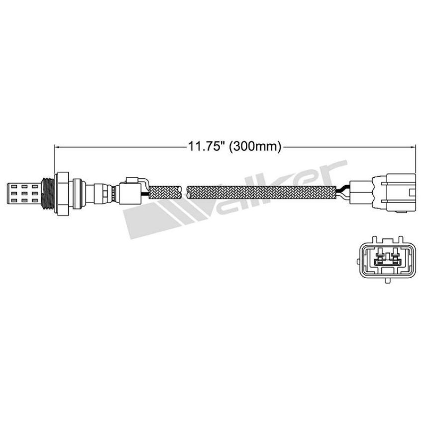 Walker Products 250-22010 Walker Products 250-22010 Oxygen Sensor 2-W Direct Fit Narrow-Band