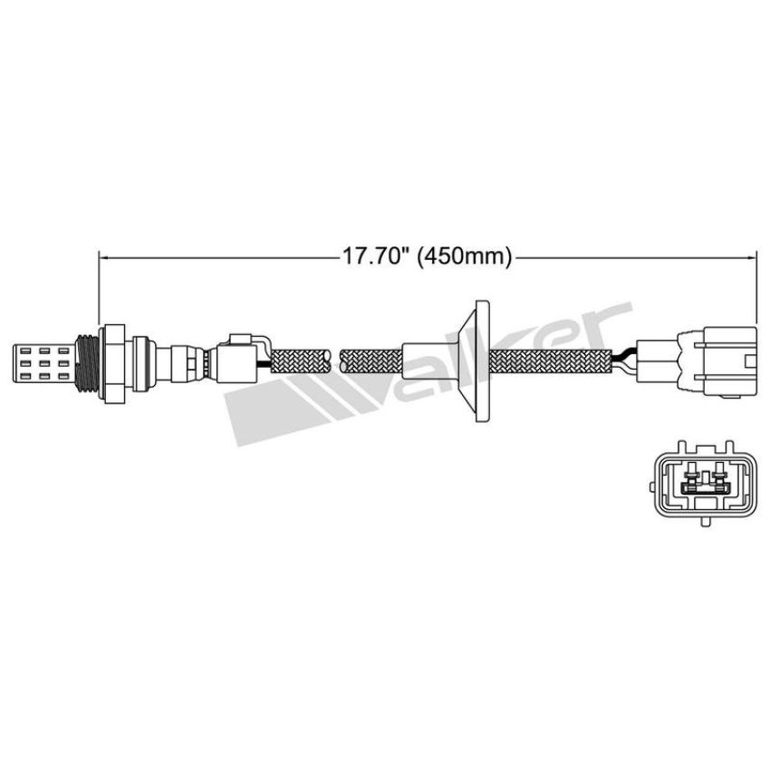 Walker Products 250-22011 Walker Products 250-22011 Oxygen Sensor 2-W Direct Fit Narrow-Band