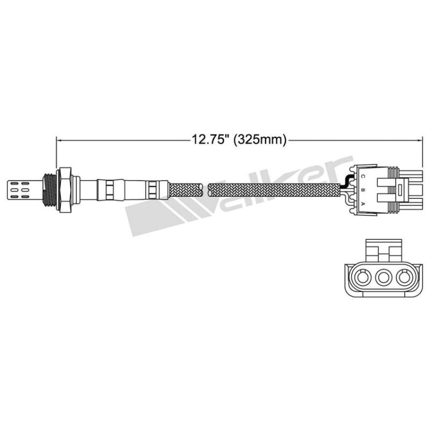 Walker Products 250-23005 Walker Products 250-23005 Oxygen Sensor 3-W Direct Fit Narrow-Band