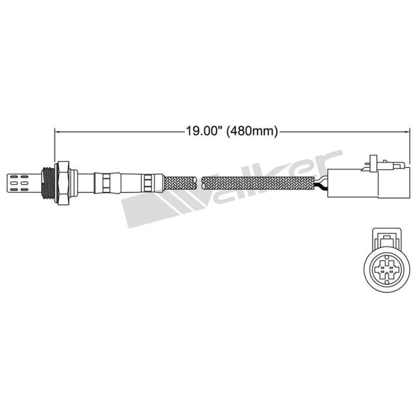 Walker Products 250-23007 Walker Products 250-23007 Oxygen Sensor 3-W Direct Fit Narrow-Band