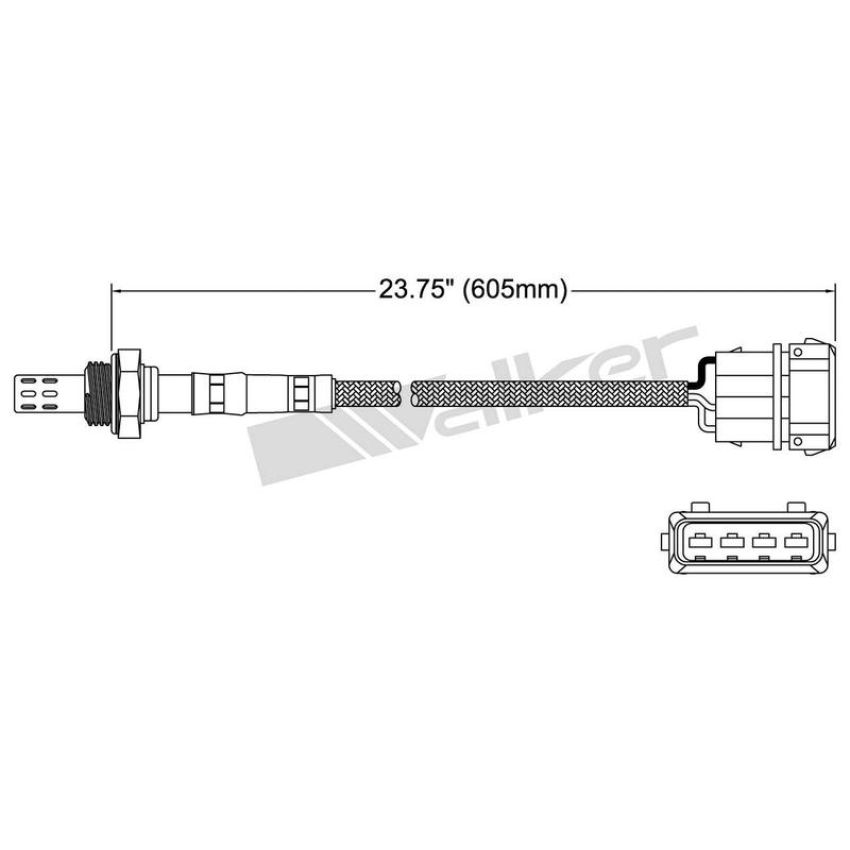 Walker Products 250-23013 Walker Products 250-23013 Oxygen Sensor 3-W Direct Fit Narrow-Band