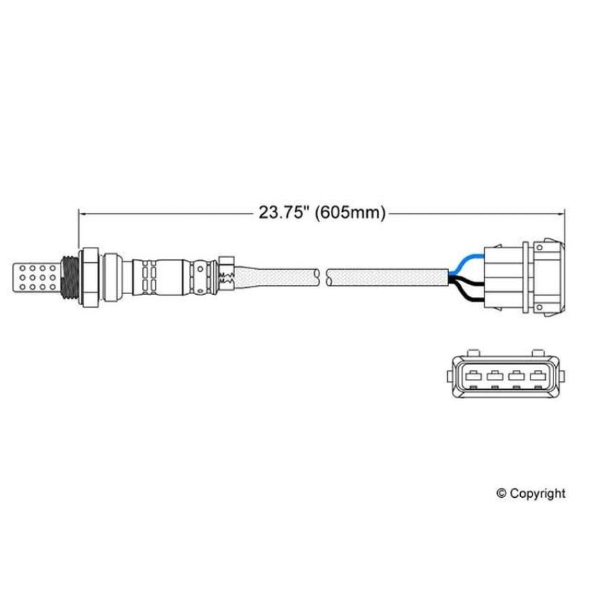 Walker Products 250-23013 Walker Products 250-23013 Oxygen Sensor 3-W Direct Fit Narrow-Band