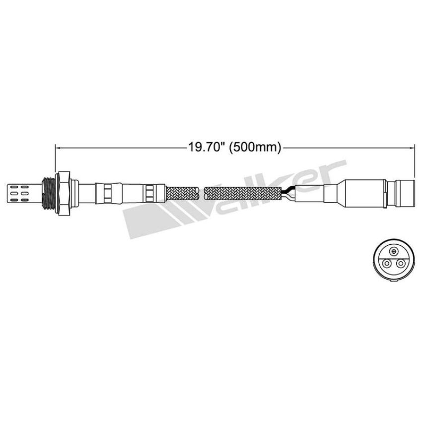Walker Products 250-23016 Walker Products 250-23016 Oxygen Sensor 3-W Direct Fit Narrow-Band