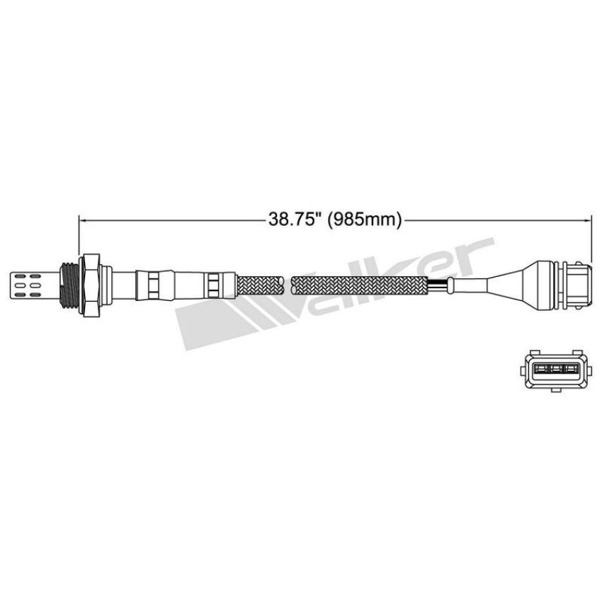 Walker Products 250-23018 Walker Products 250-23018 Oxygen Sensor 3-W Direct Fit Narrow-Band