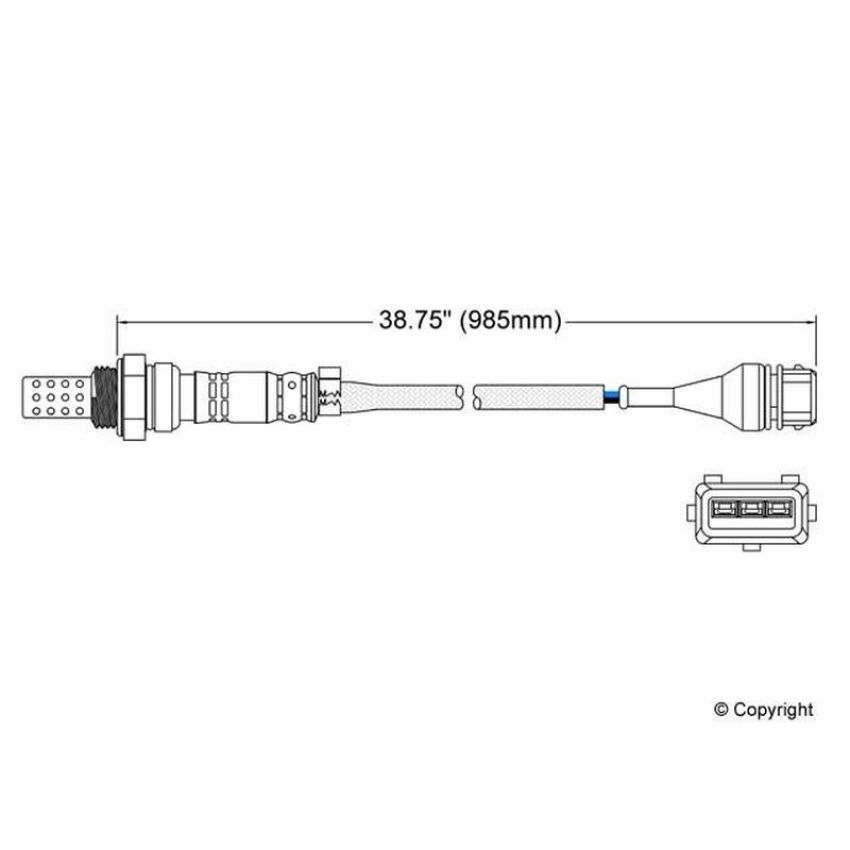 Walker Products 250-23018 Walker Products 250-23018 Oxygen Sensor 3-W Direct Fit Narrow-Band