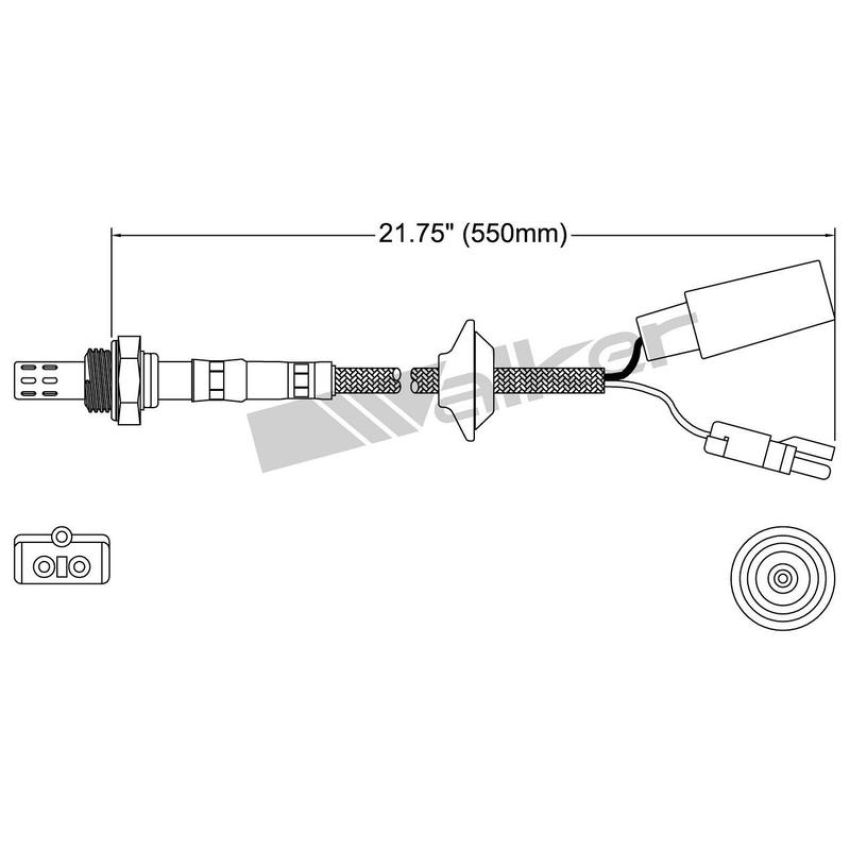 Walker Products 250-23024 Walker Products 250-23024 Oxygen Sensor 3-W Direct Fit Narrow-Band
