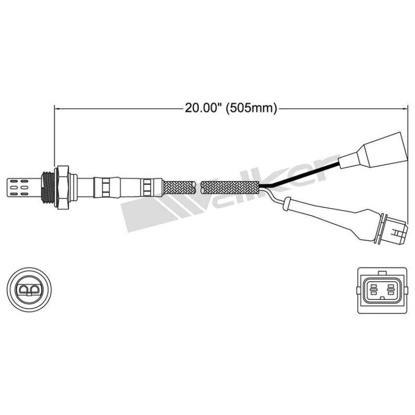 Walker Products 250-23032 Walker Products 250-23032 Oxygen Sensor 3-W Direct Fit Narrow-Band