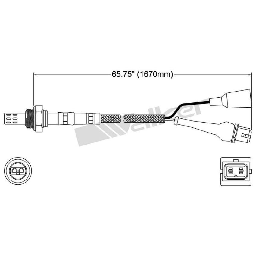 Walker Products 250-23033 Walker Products 250-23033 Oxygen Sensor 3-W Direct Fit Narrow-Band