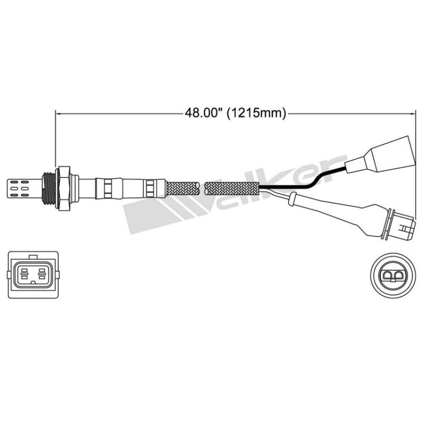 Walker Products 250-23048 Walker Products 250-23048 Oxygen Sensor 3-W Direct Fit Narrow-Band