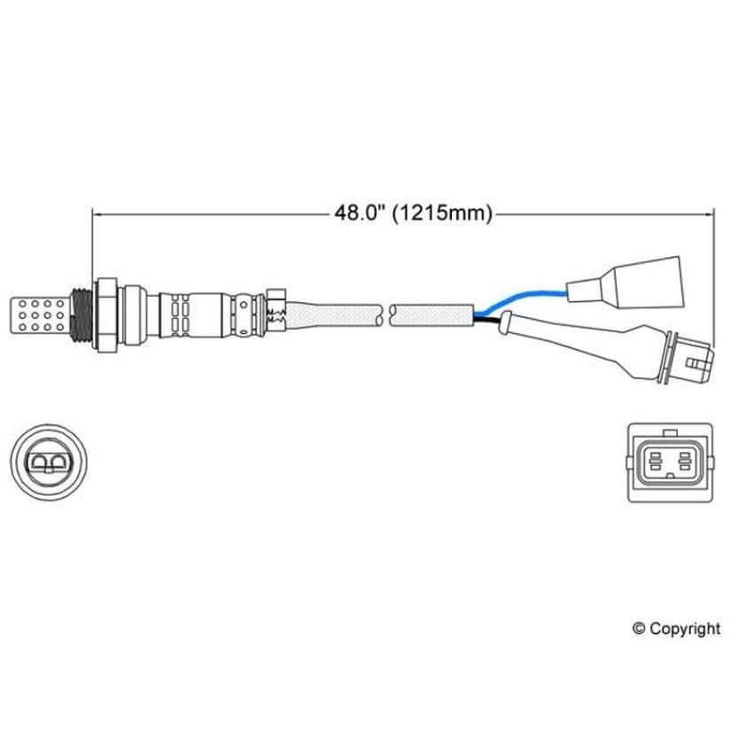 Walker Products 250-23048 Walker Products 250-23048 Oxygen Sensor 3-W Direct Fit Narrow-Band