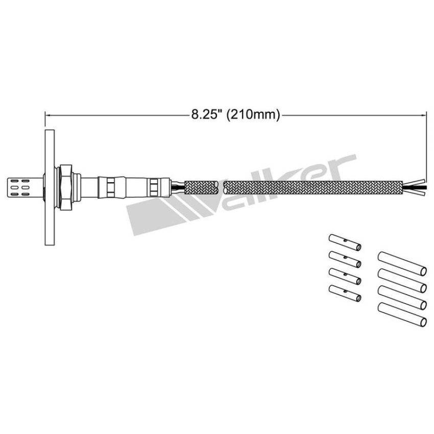 Walker Products 250-23050 Walker Products 250-23050 Oxygen Sensor 3-W Universal W/Flange