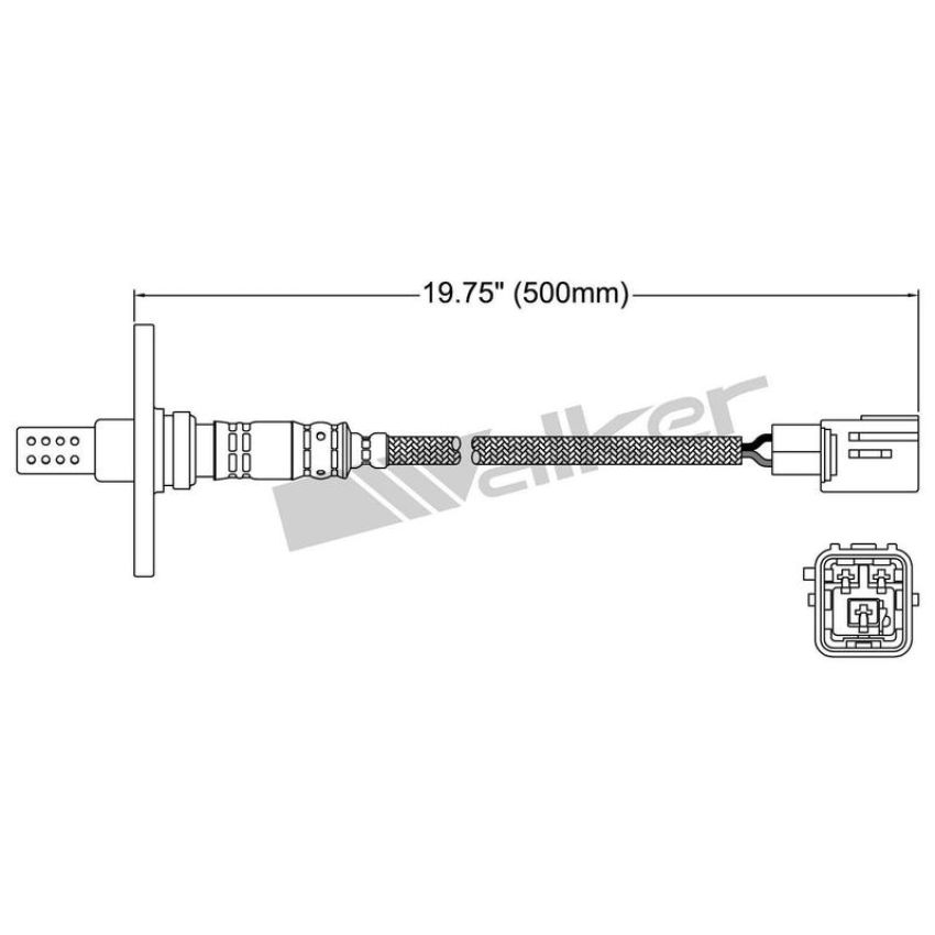 Walker Products 250-23052 Walker Products 250-23052 Oxygen Sensor 3-W Direct Fit W/Flange