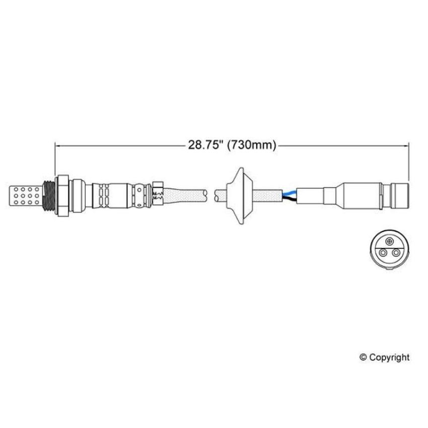 Walker Products 250-23060 Walker Products 250-23060 Oxygen Sensor 3-W Direct Fit Narrow-Band