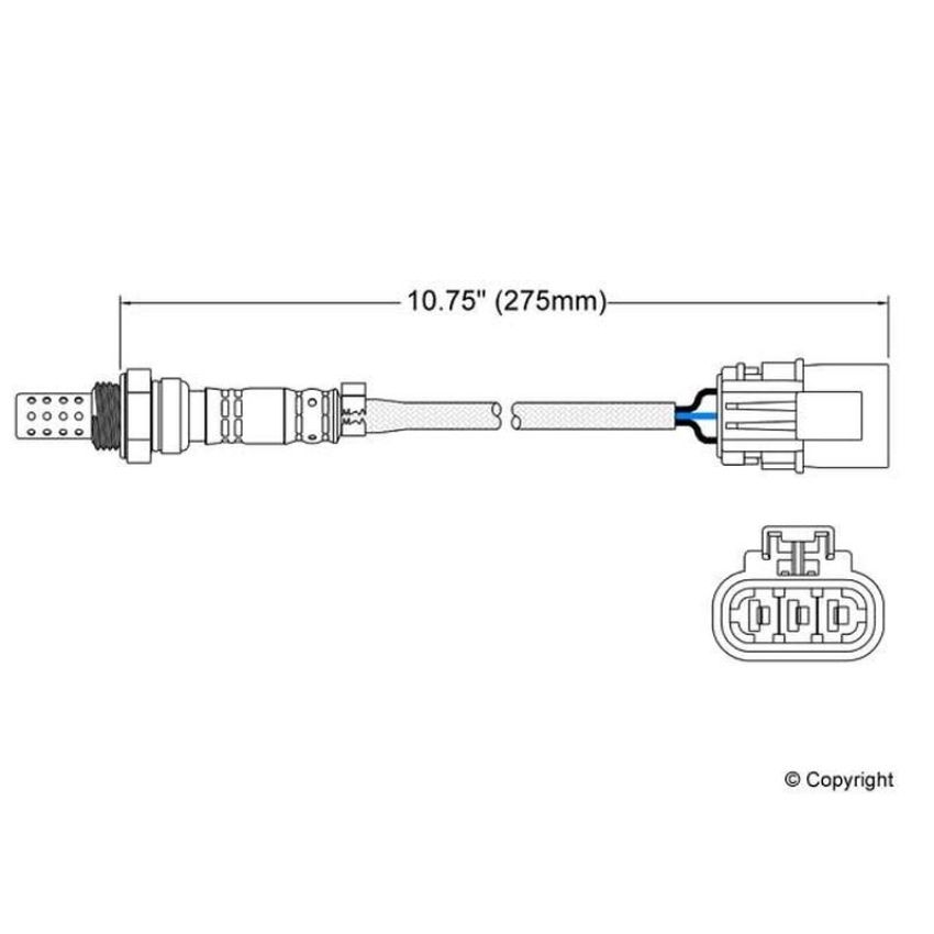 Walker Products 250-23075 Walker Products 250-23075 Oxygen Sensor 3-W Direct Fit Narrow-Band