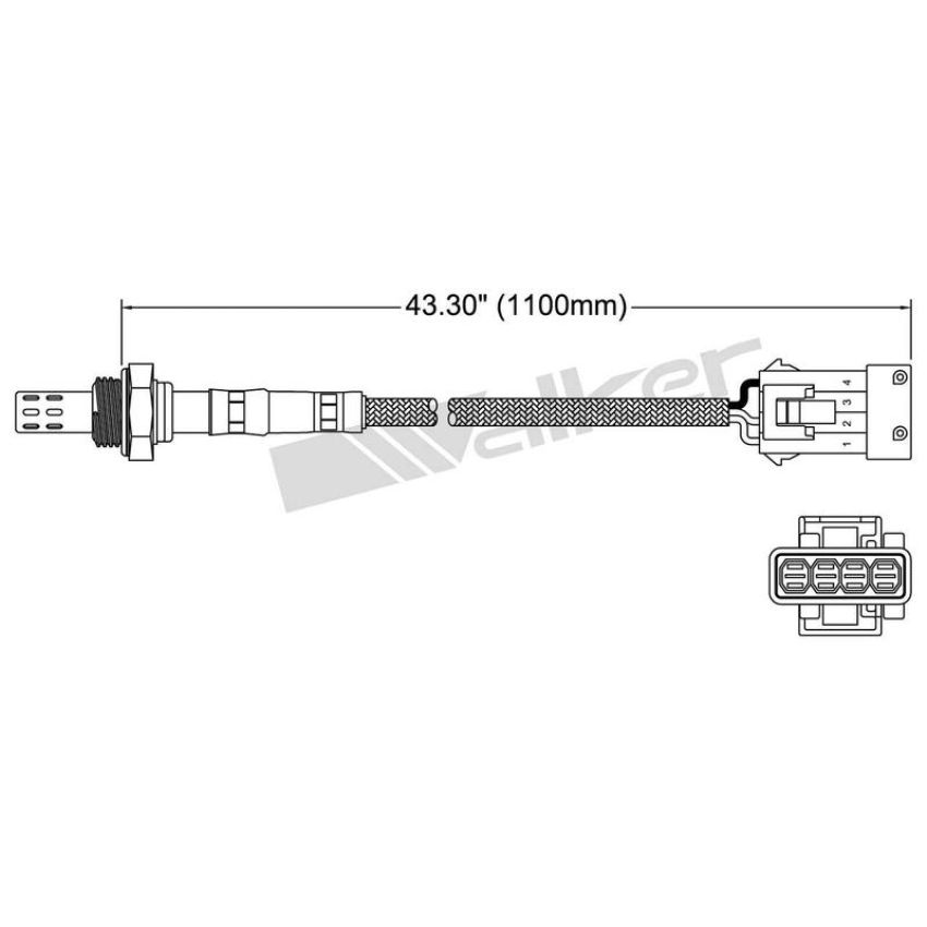 Walker Products 250-23079 Walker Products 250-23079 Oxygen Sensor 3-W Direct Fit Narrow-Band